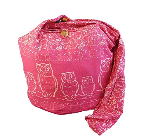 BTP! Owl Hippie Boho Sling Crossbody Bag Shoulder Messenger Purse Large