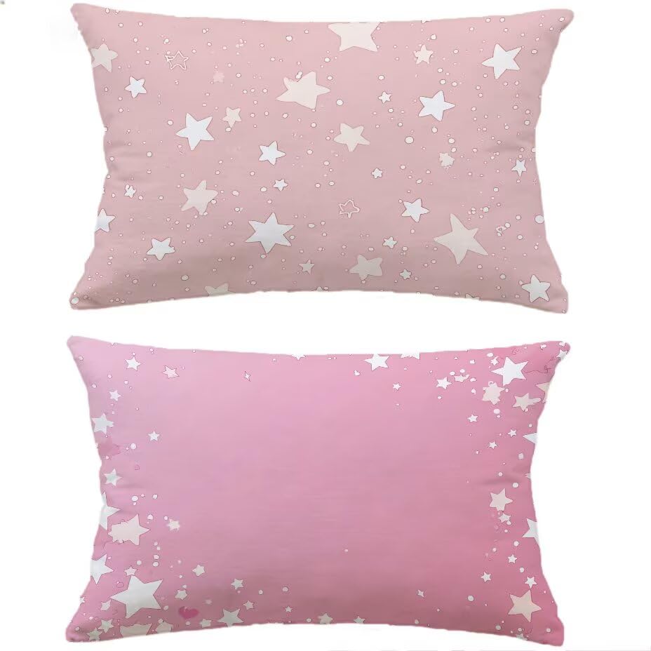 Housse de coussin de jardin rose 60x90 cm pour canapé rattan et balcon