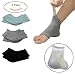 3 PAIRS-Moisturizing Gel Heel Socks w/ Enriched Vitamins for Dry Hard Cracked Heels & DIY Simple Home Remedies by Triim Fitness