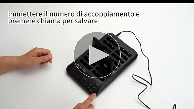 Sistema Cercapersone Per Ristoranti - 999 Codici Con Portata 1000m, Compatibile SU Serie