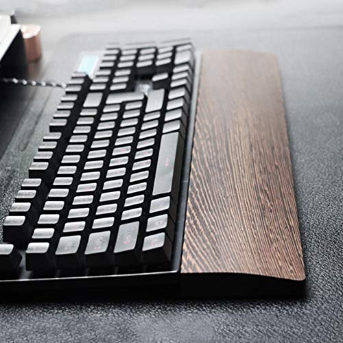 Image of Handmade Keyboard pad Wrist Rest Keyboard Holder Wooden Hand pad Wrist pad Support for Office Work Anti-Fatigue(60 Key 300�80�20mm)