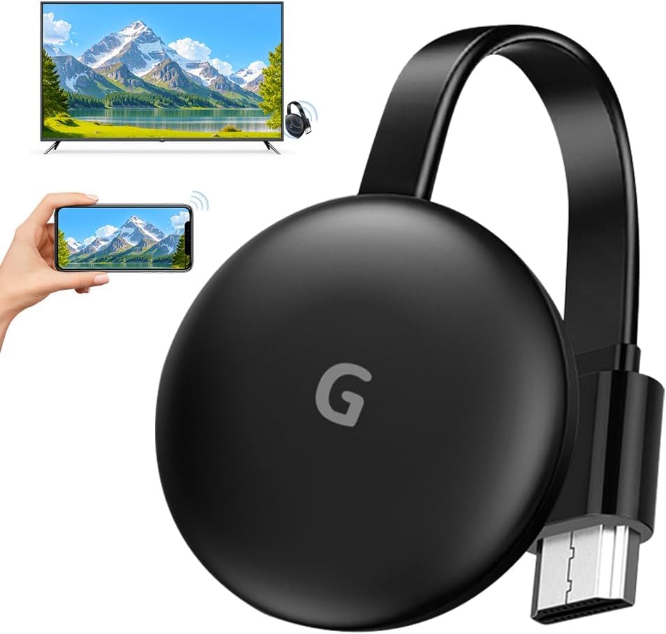Dongle HDMI Wireless 1080P Wireless Dongle Screen Mirroring Display 5G Adaptador de Pantalla Inalámbrico para TV, Android/iOS/Windows/Mac soporta Miracast,DLNA, Airplay