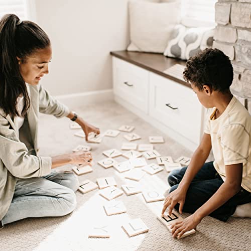 Stiles Letter Tiles, Wooden Crossword Wall Letters For Living Room, Dining Room, Kitchen, Or Bedroom, 3.5 Inch, Letter A #TOP4