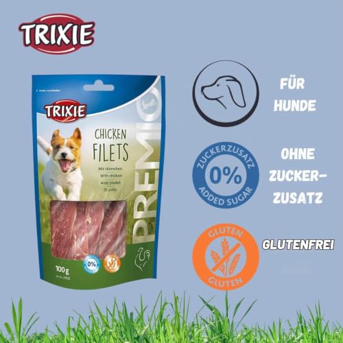 TRIXIE Hundeleckerli Premio Chicken Filets mit Hähnchenfleisch – 100 g – Ansicht 5