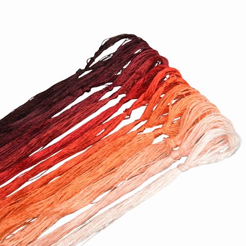 Image of Mulberry Silk Floss Embroidery Thread Floss-Cross Stitch Threads China Silk Woven Jewelry Threads DIY Sewing Kits (03)