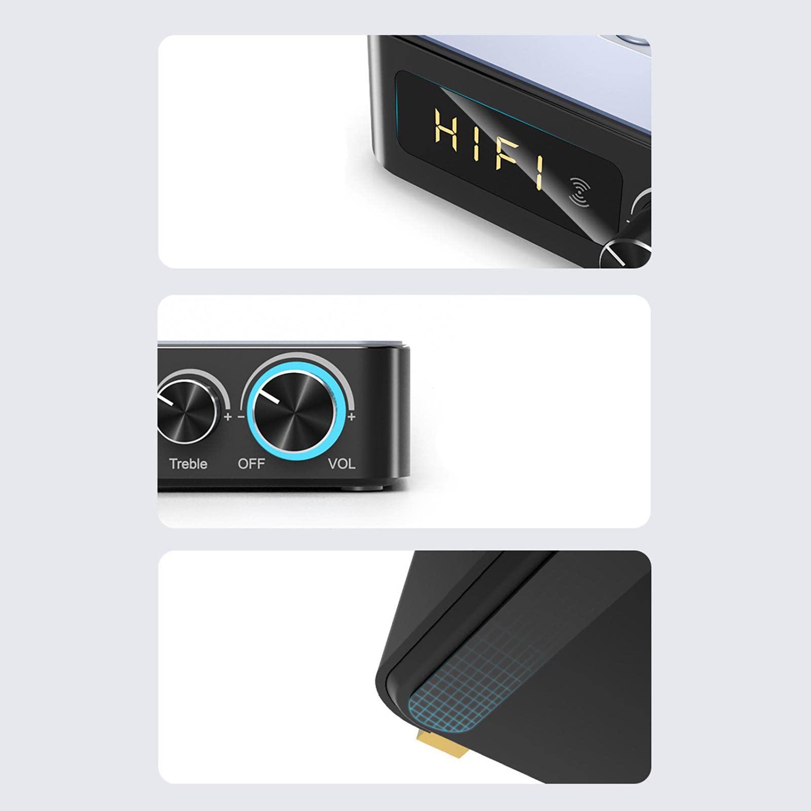 TECKEEN Bluetooth 5.1 NFC Émetteur Récepteur Adaptateur Bluetooth Audio Adaptateur 3.5mm USB HiFi Stéréo Musique
