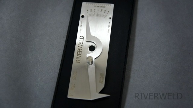 RIVERWELD Calibre Automático De La Inspección De La Pulgada Del Acero Inoxidable Del Indicador De La Soldadura De La Soldadura A Tope De La