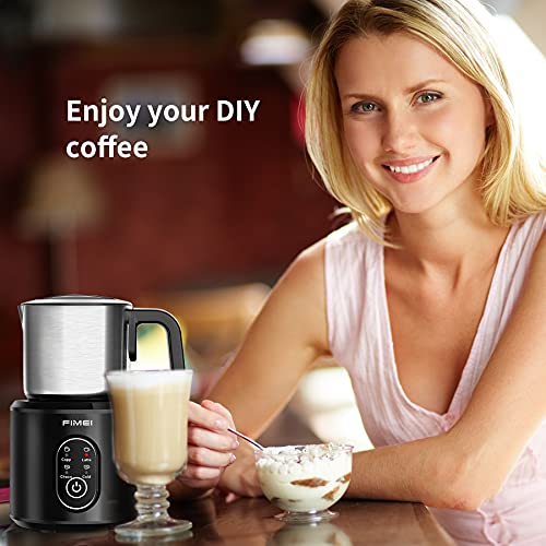 Montalatte Fimei 4 in 1 montalatte e vapore elettrico, interno antiaderente caldo freddo magnetico a vapore in acciaio… - immagine 8