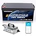 36V 105Ah LiFePO4 Golf Cart Battery with Smart Bluetooth 200A BMS 43.8V 25A Charger Mobile APP 6000 Deep Cycles Rechargeable Lithium Battery for Golf Cart Trolling Motor Boat RV and Camping