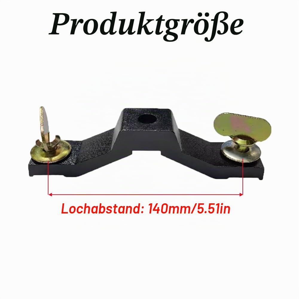 Moving Head Light Bridge Connector Truss Clamp Bracket Fast-Locking Stage Light Connecting Base 140mm Hole Spacing Black 4Pcs