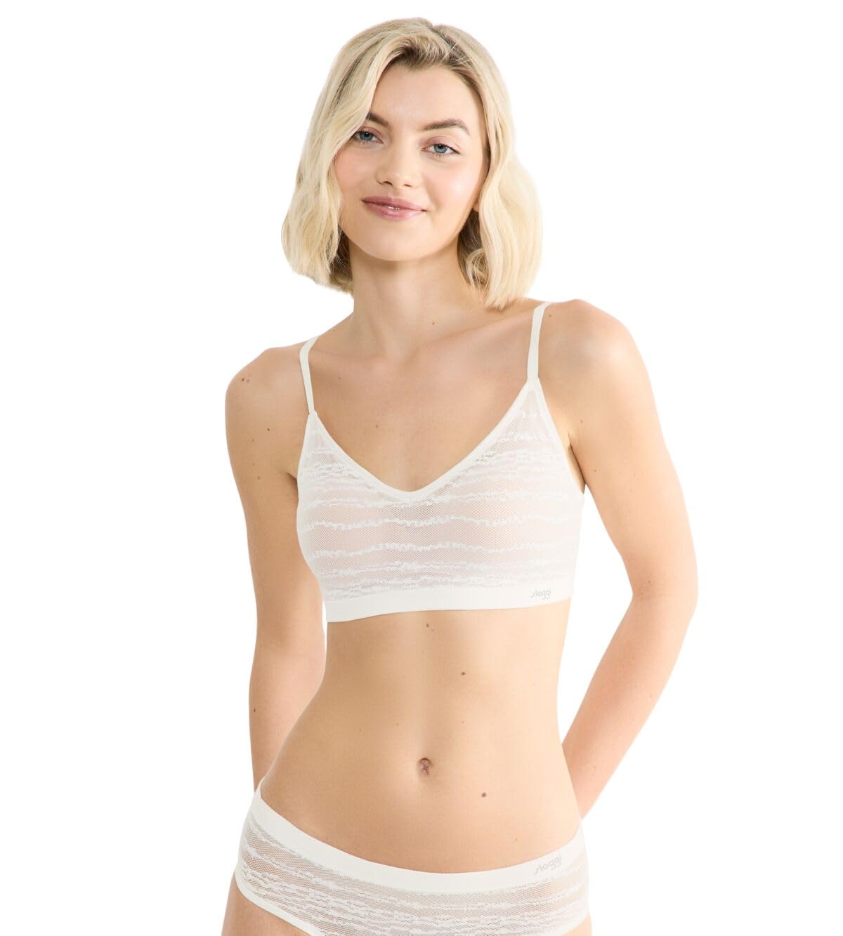 Sloggi Women's Silk White Free Evolve Pu Lace