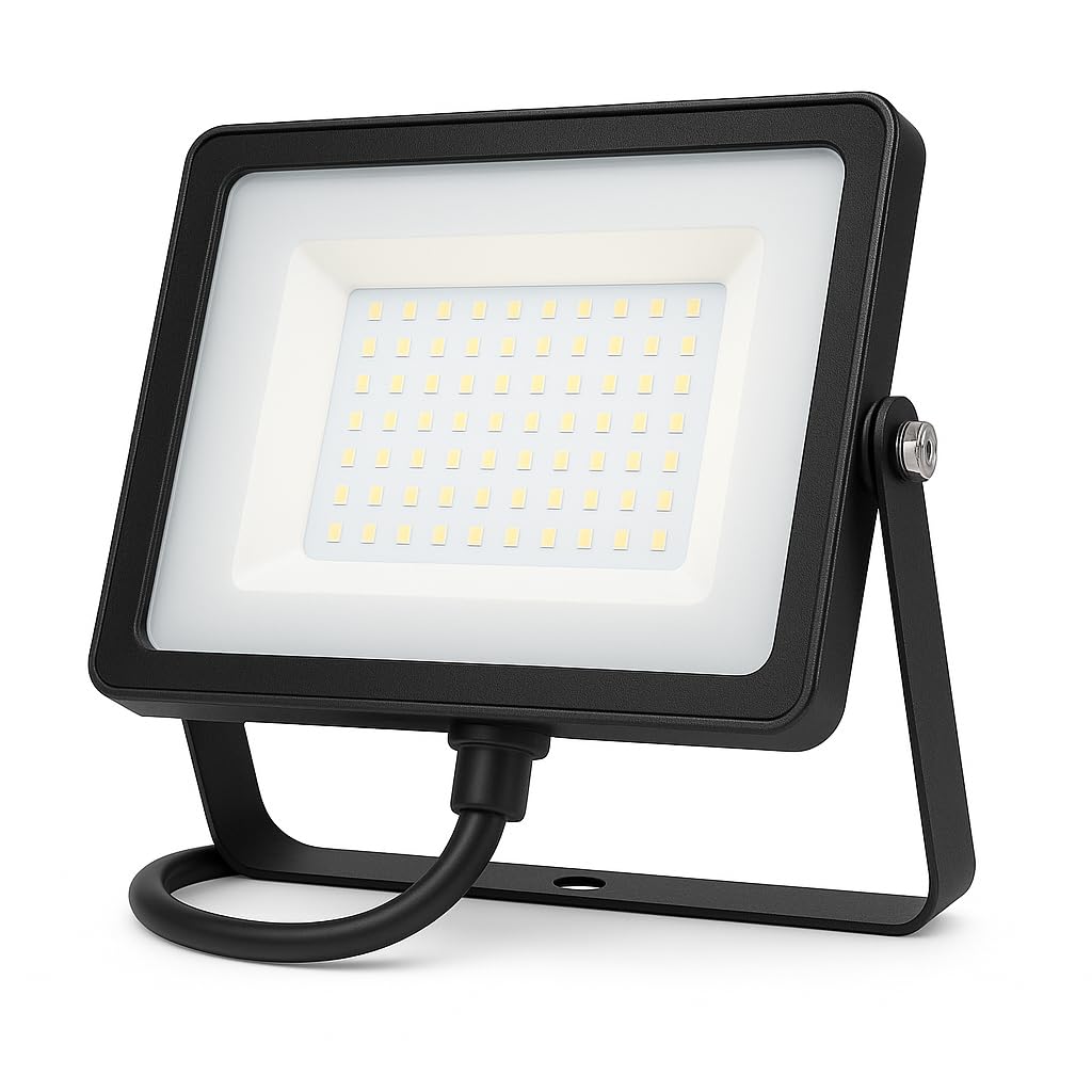 V-Tac Black Led Floodlight Outdoor 300W Flood Lights Waterproof Ip65 | 24000 Lumens Led Work Light | White 6400K For Garden Patio Driveway And More