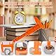 2 Stücke DIY Kunststoff Messwerkzeuge Messschieber Mini Schiebe-Messschieber Messschieber Messwerkzeug Lineal 80mm, Geeignet für die Messung von Tasten, Jade, Schmuck (Orange)