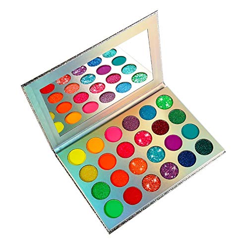 Eyeshadow Palette Glow in the Dark Pigment Neon Glow Paint Set with UV