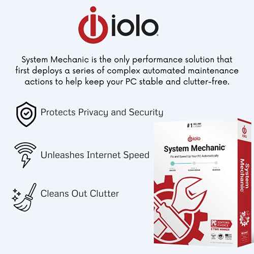 Image of iolo - System Mechanic, Fix & Speed Up Your PC Automatically With Award Winning Software Solution