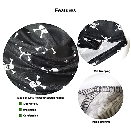 Disfraz negro con calavera para niñas talla Small miniatura 4