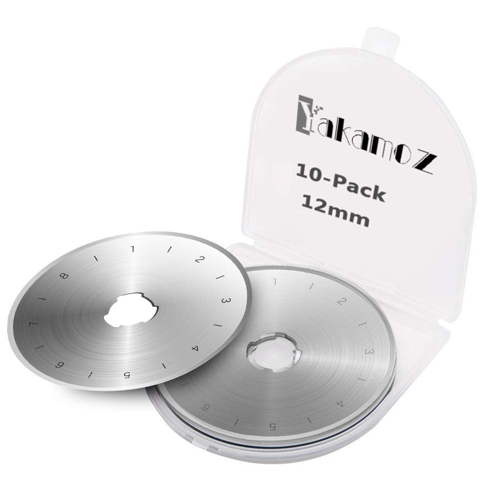 Yakamoz 10 Pcs 28mm Rotary Cutter Blades for Patchwork