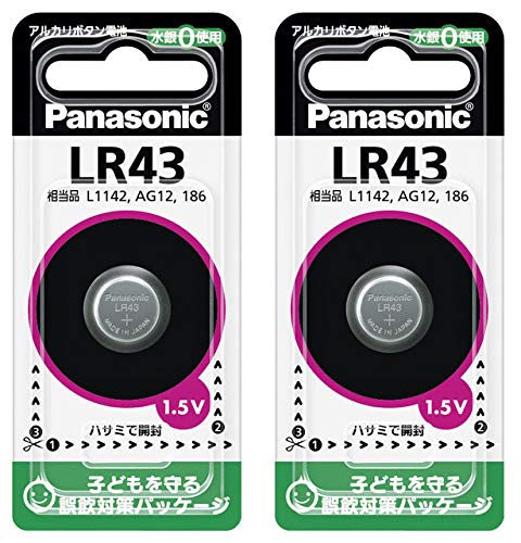 Panasonic ���d�r �{�^���d�r �A���J�� LR43 2�Z�b�g