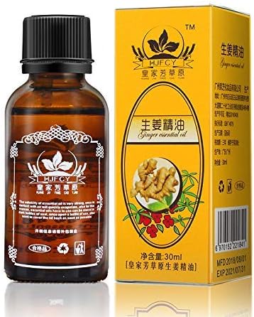 Natural Plant Lymphatic Drainage Ginger Essential Oils๏ผNatural Anti Aging Essential Oil Body Massage 100% PURE Natural 30ml