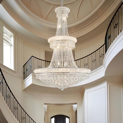 Large-Crystal-Chandelier-Light-fixtures-19-Light-High-Ceiling-Hanging-Chandeliers-3-Layers-Luxury-Empire-Chandeliers-for-High-CeilingsEntrywayLiving-RoomStaircase-Foyer-D315