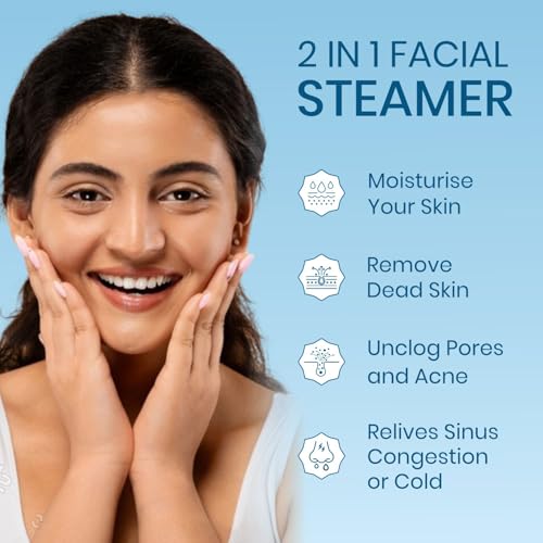 Image of MEDTECH Steam Inhaler, Steam Vaporizer Machine, Facial Steamer, for Cold, Cough & Sinus, for Men, Women & Kids, White