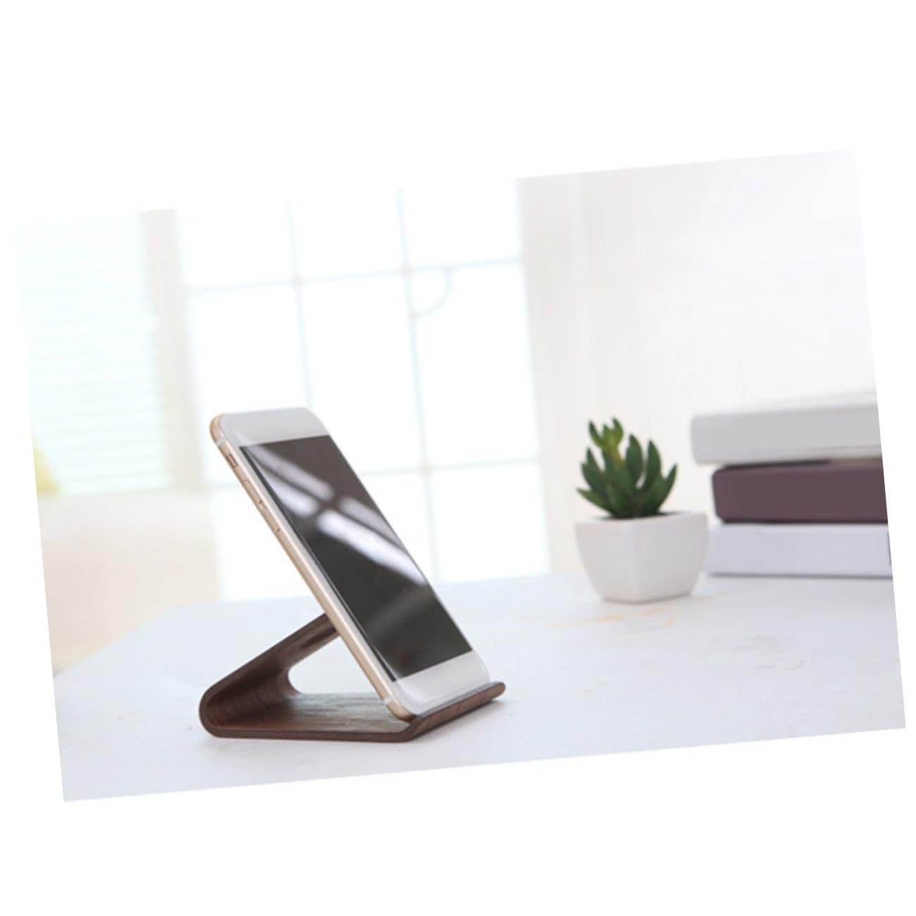 Artibetter 3stücke Holz Handyhalterung Für Smartphones Und Tablets Kreativer Tisch-ständer Aus Nussbaum Stabil Und Langlebig Für Büro Wohnzimmer Und Studium Unterstützt Freihändiges