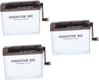 MAGICLULU Destruidor De Arquivos 3Pcs Triturador De Papel Doméstico Triturador De Mesa Triturador De Papel Portátil De Mesa Pequeno Triturador Mini Triturador De Papel Mini Triturador