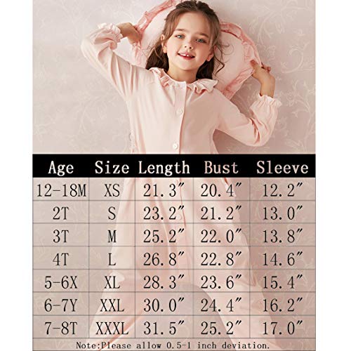 image for U / N Girls'Christmas Sleepwear Soft Cotton Santa Claus, Red, 5-6 Year