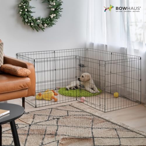 foldable outdoorindoor pet playpen with gate available in 36 inch height metal portable kennel heavy-duty exercise fence cage 8 panels for large dog animals