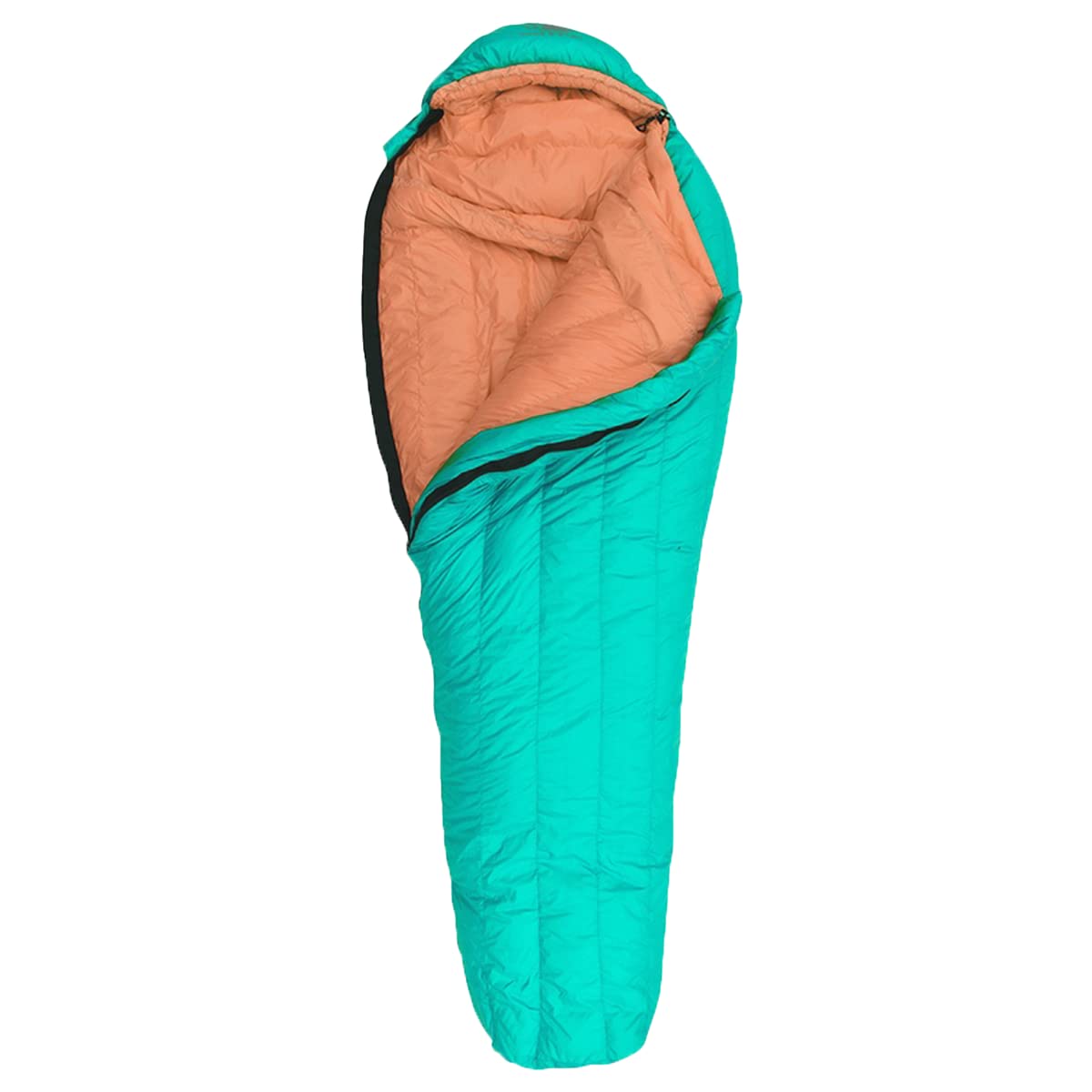 Hyke & BykeEolus 30 F Hiking & Backpacking Sleeping Bag - 3 Season, 800FP Goose Down Sleeping Bag - Ultralight - Blue/Lime Green - 87in - Long