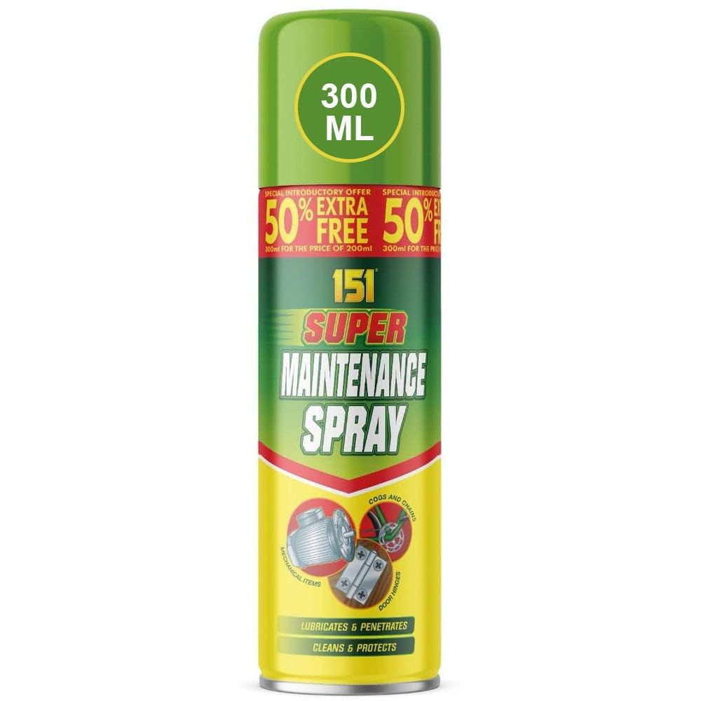 3 x 300ml 151 Super Maintenance Spray Lubricates & Penetrates Cleans & Protects