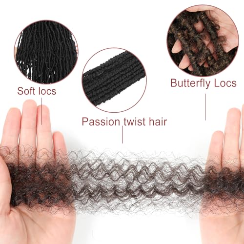 8 Packs Marley Twist Hair 14 Inch Pre-Separated Springy Afro Twist Hair Extension Afro Kinky Hair for Braiding Marley Kinky Braiding for Black Women (#4 - Image 3
