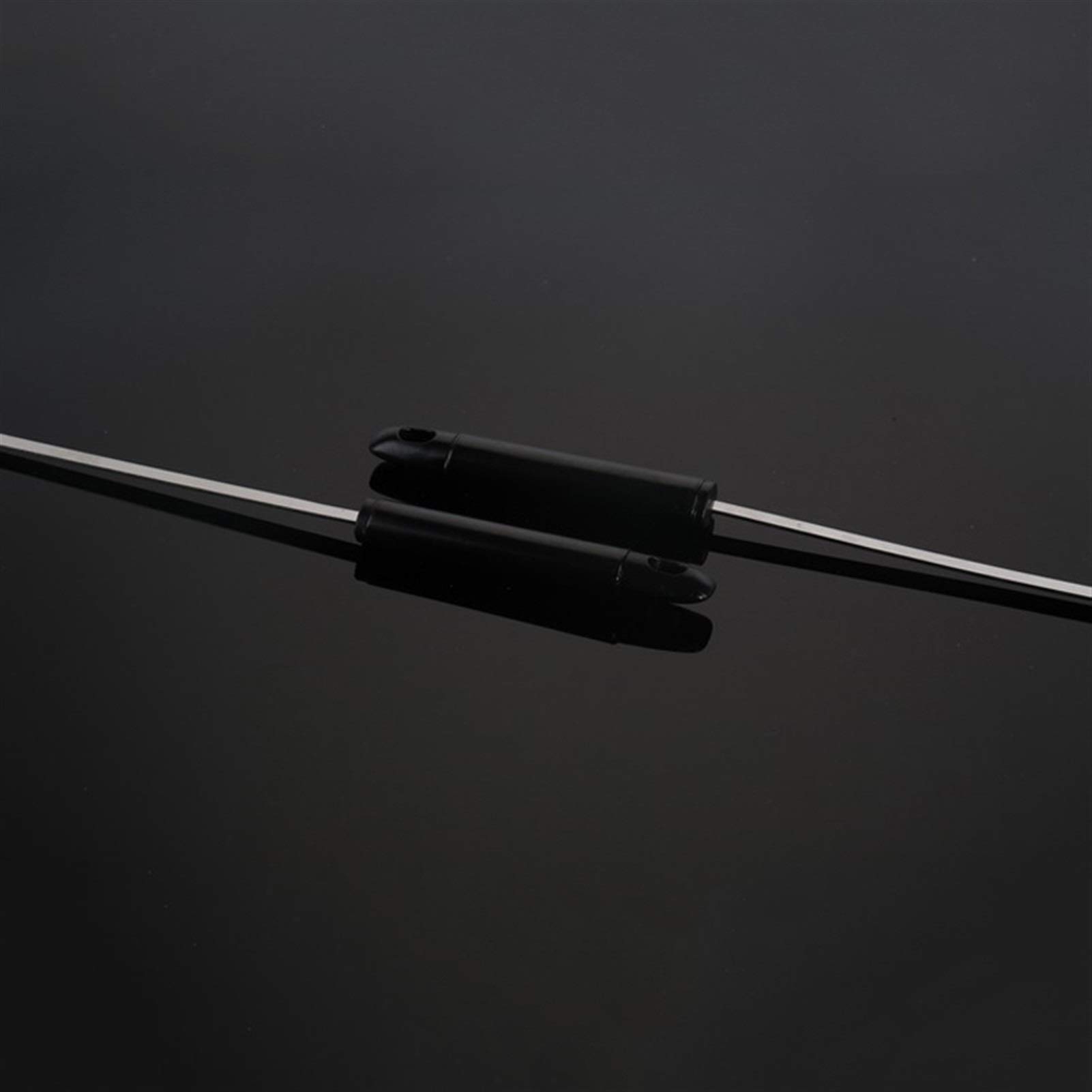 Spiedini da Barbecue 5 Pezzi BBQ Stick Stick Grigliatura Acciaio Inossidabile Acciaio Barbecue con Manico Nero Shish Kabob Sticks Metallo Piatto 17.7 '' / 45cm (Color : 5 Pieces)