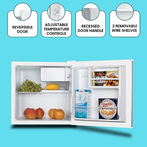 Total Chef Koolatron 1.7 Cu Ft Compact Fridge + 700W Microwave Combo: Includes White Flat Back Countertop Fridge/Freezer + Total Chef 0.7 Cu Ft Stainless Steel Touch Control Microwave thumb #4