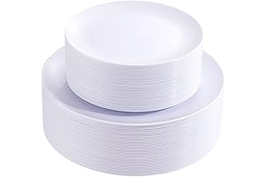 PULOTE 100PCS White Plates: A Premium Dining Experience