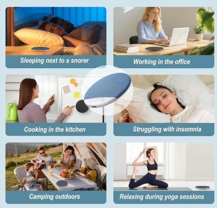 2026 New Sleep Pillow Speaker,Under Pillow Speaker Bluetooth,Comes withVolume Control & Auto-Off Timer,Wireless Sleep,Ideal for People who Sleep on Their Side (C) - Image 6