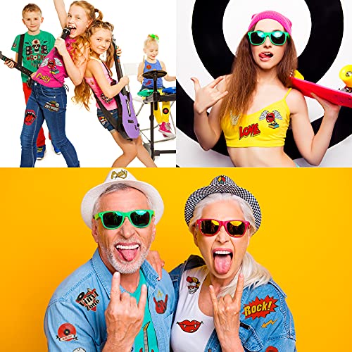 Waydress WAYDRESS-757 46 Pieces Rock And Roll Music Iron-On Transfer Sticker Rock Punk Band Set Punk Iron-On Party Heat Transfer Sticker Halloween Jackets Hat Clothing Bags Decoration thumb #7