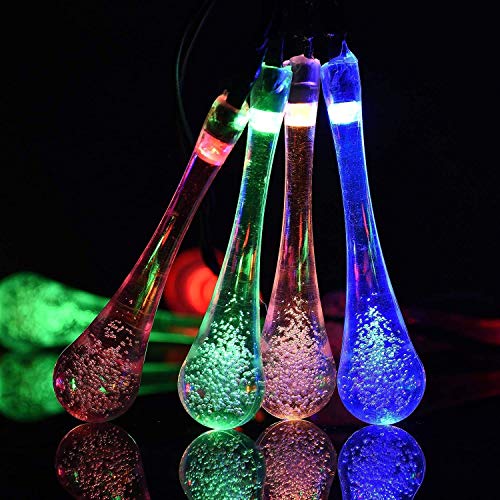 Image of KharidoLive Others 20 Led Waterdrop Decorative Fairy String Lights For Home Decoration (Multicolor, Steady Lights, 4 Meter Long, 2 Pin Plug)