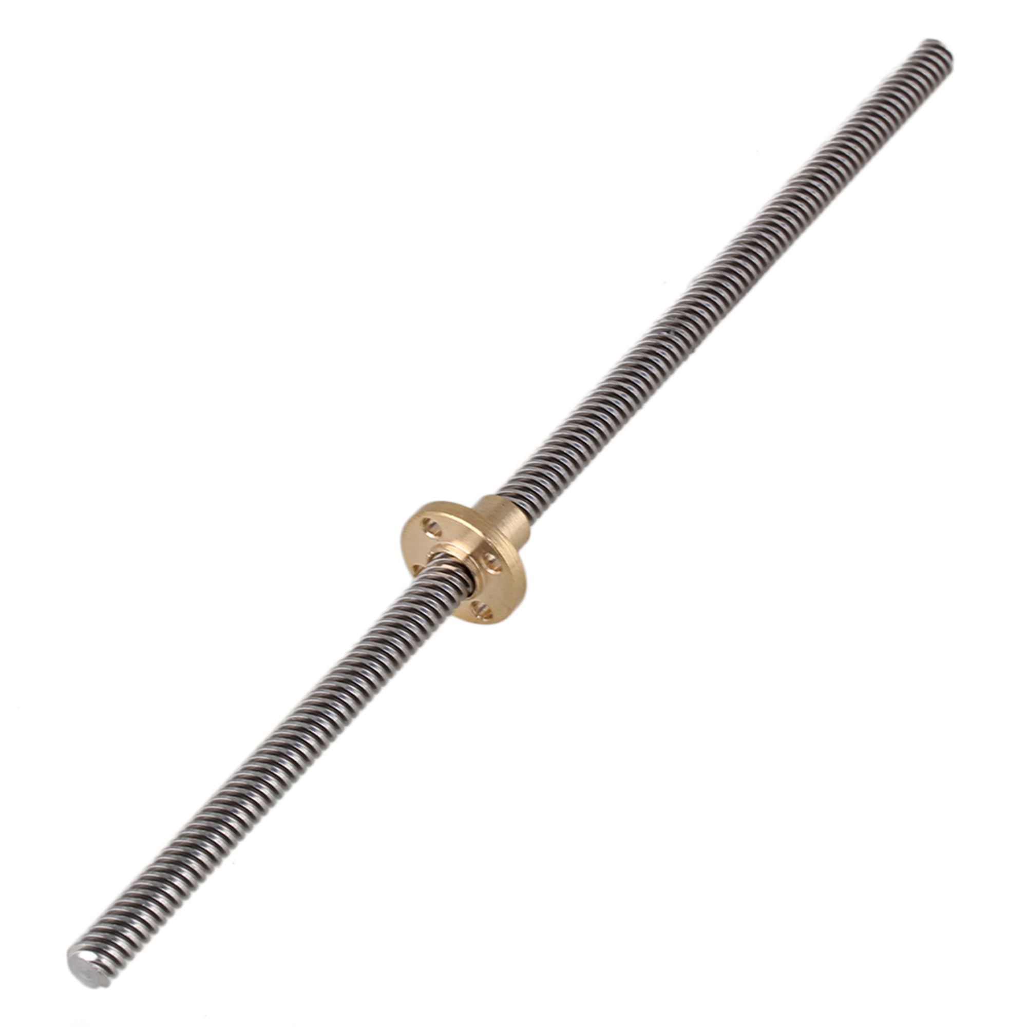 ETFBUY 2 Pieces Stainless Steel Lead Screw 0.8cm w/Brass Nuts for 3D Printing Repair