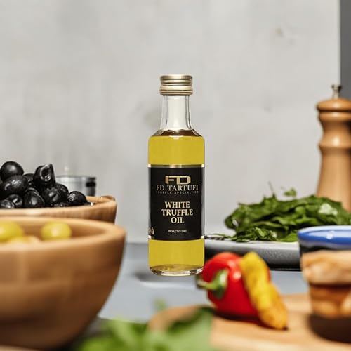 Miniatura 2 de FD TARTUFI - Aceite de trufa blanca de 3.4 fl oz (3.40 fl oz) Condimento gourmet | Aderezo - Hecho en Italia | Aceite de oliva virgen extra | Kosher