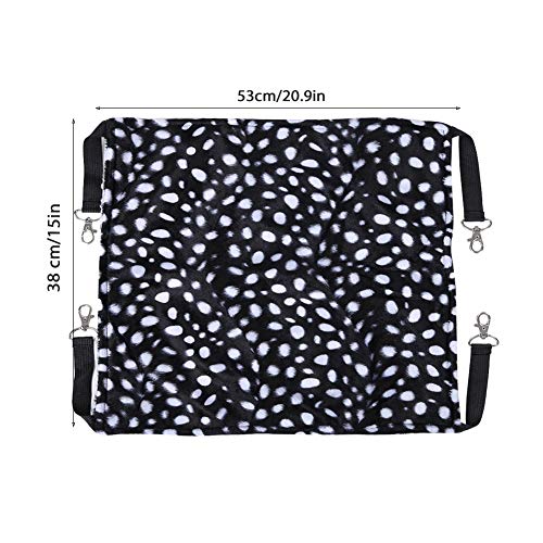 Respirável Durável Confortável Pet Rede Rede,(Lamb wool polka dot, L)