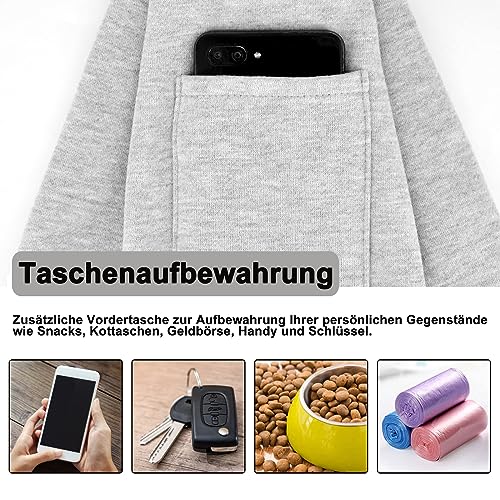 CUBY Sommer Tragetücher Hunde Kleine Hunde Katze Sling Pet Tragetuch Single Schulter Pet Bag für Reisen Hundetragebeutel (Grau)