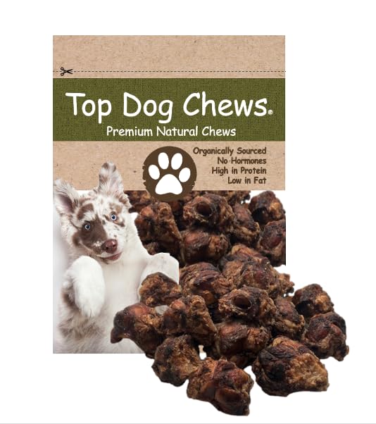 Top Dog Chews – Knee Caps, 20 Count, Dog Beef Chew Bones, Long Lasting Treats for Aggressive Chewers, Perfect for Large Medium, or Small Dogs, Made in