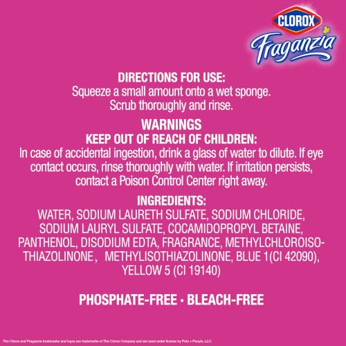 Image of Clorox Fraganzia Liquid Dish Soap, Ocean Scent, 22 Oz, 2 Pack | Cuts through tough grease fast, quick-rinsing formula, washes away grime, powerful daily clean, gentle