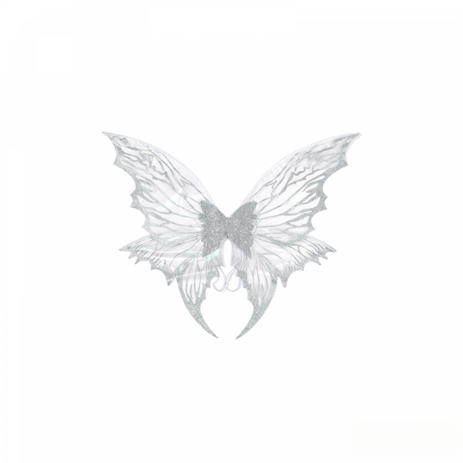 Elf Fairy Wing for Adults Women Butterfly Wing Costume (Silver, M)
