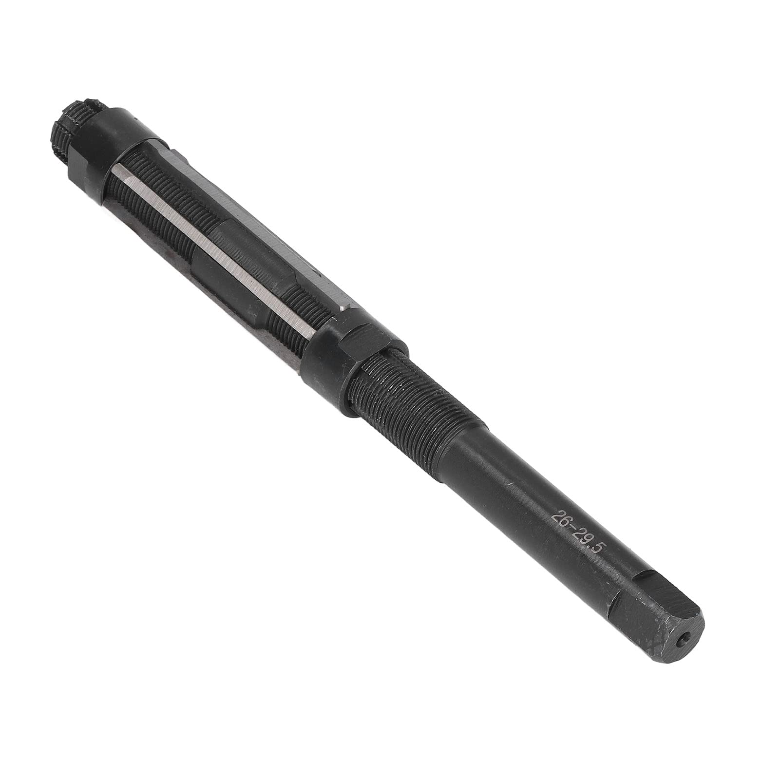 6 Flute Hand Reamer, 9SiCr Metal, Straight Shank, 26 29.5mm Cutting Range, for accurate Drilling in Steel, Aluminum, Cast Iron and More