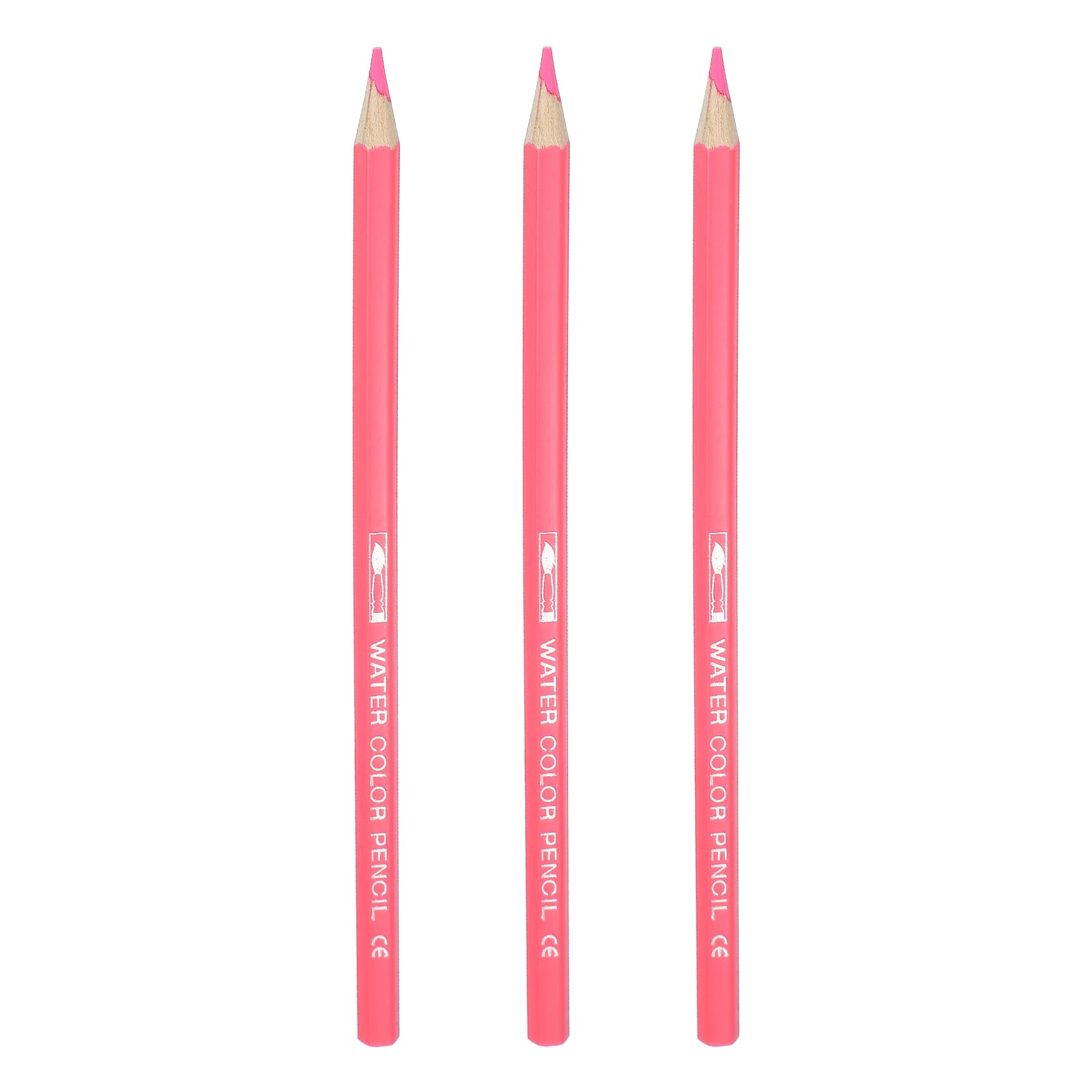 PATIKIL Watercolor Pencils, Light Pink Color Pencil Set Sketch Coloring Drawing Colored Pencils Bulk Artist Drawing Supplies for Adult Coloring Book Blending, 3 Pcs