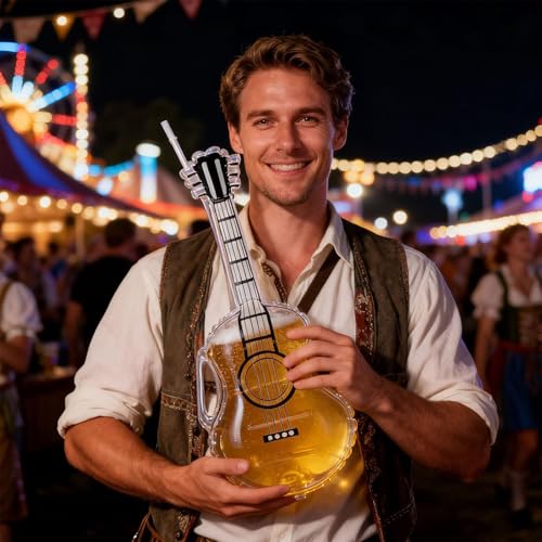 Chope à bière violon avec sangle pour danser en festival de musique