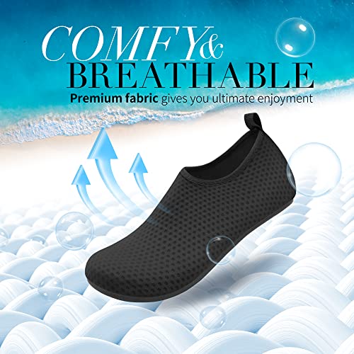 Image of Homitem Water Shoes for Women Men Aqua Socks Swim Beach Pool River Slip-On Barefoot Quick-Dry Vacation Cruise Essentials Accessories for Yoga Kayak Sports