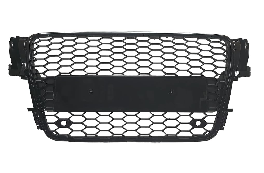 Waben- Gitter- Kühler- Sport- Front- Rippen- Grill ohne Emblem Schwarz